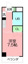 ヒルズ実方の間取り画像