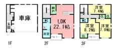La collina壱番館の間取り画像