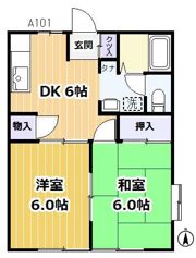 イーストライフ湘南A棟の間取り画像
