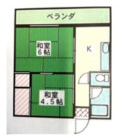 大橋荘の間取り画像