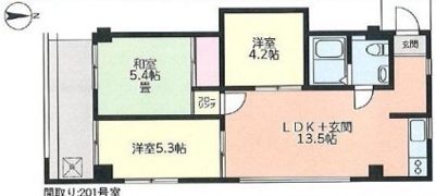 ACEヴィラ大船の間取り画像