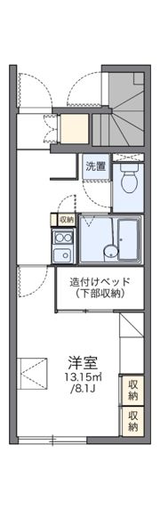 レオパレスすばるIIIの間取り画像