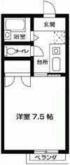 クロノス南矢名1番館の間取り画像