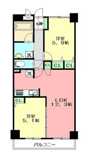 ビューヒルズ東戸塚壱番館の間取り画像