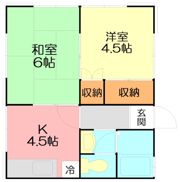 西湘ハイツの間取り画像