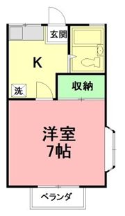 グリーンハイツBの間取り画像