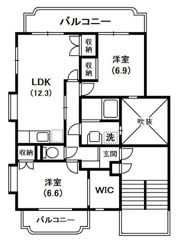 厚木国際飯山レジデンスCの間取り画像