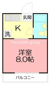 コーポ愛名Bの間取り画像