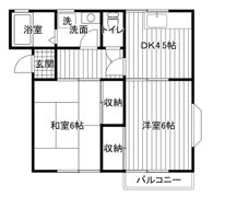 ヴィラ中原の間取り画像