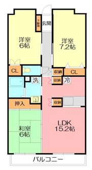 N－flats藤沢善行A棟の間取り画像