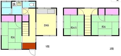 鈴木貸家の間取り画像
