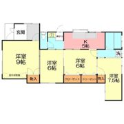 鵠沼松が岡4丁目平屋の間取り画像