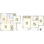 座間市ひばりが丘2丁目住宅（021160）の間取り画像