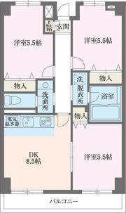 スカイコートの間取り画像