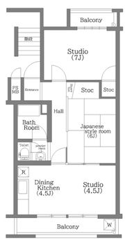 リバブル平塚1号棟の間取り画像