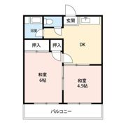 コーポ小菅 B号棟の間取り画像