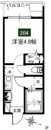 メルディア相武台2丁目の間取り画像