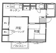 シティハイム グリーンハイムBの間取り画像