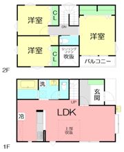 クラージュCの間取り画像