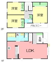 クラージュBの間取り画像
