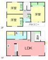 クラージュBの間取り画像