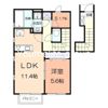 アメニティー厚木市戸室1丁目新築アパートの間取り画像