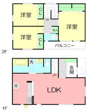 クラージュAの間取り画像
