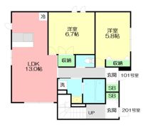 My maison松浪の間取り画像