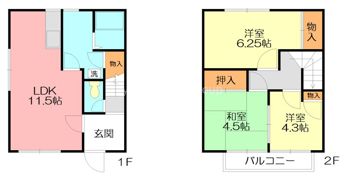 サンハイツイシイGの間取り画像