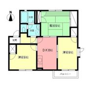 ドミール宮の下Bの間取り画像