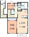 アメニティー厚木市戸室1丁目新築アパートの間取り画像