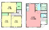 十間坂戸建の間取り画像