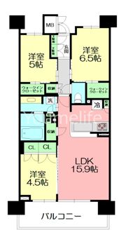 シエリア湘南辻堂の間取り画像