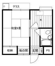 さいわいハイツの間取り画像