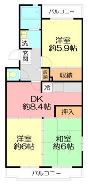 鎌倉グリーンヒルズの間取り画像