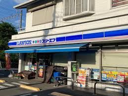 近くのローソン・スリーエフ 国府津岡店まで700m（徒歩9分）