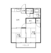秋山ハイツの間取り画像