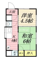 上平塚貸家の間取り画像