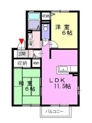 メゾン足柄の間取り画像