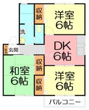 シャルマンヴィラージュBの間取り画像