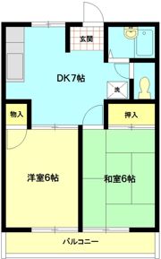 シーガルフラットの間取り画像