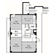 ビレッジハウス亀井野1号棟の間取り画像