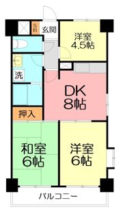 ラフィネ相武台 Iの間取り画像