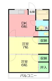 シーサイドコーポの間取り画像