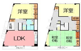 森ビルの間取り画像