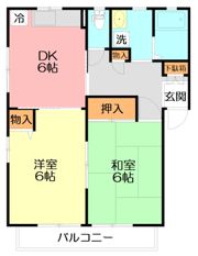 サンフルートの間取り画像