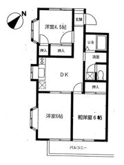 サン＆グリーンA棟の間取り画像