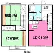 エステートピア内藤Bの間取り画像
