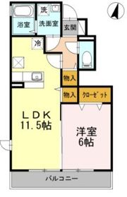 ディアベルジュ湘南台 壱番館の間取り画像