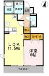 ディアベルジュ湘南台 壱番館の間取り画像
